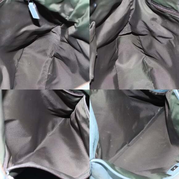 GUCCI GG Canvas Guccissima Shoulder Bag Turquoise Blue - Picture 12 of 13